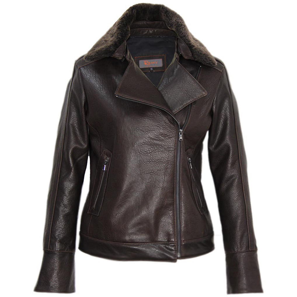 Remy leather sale jacket womens